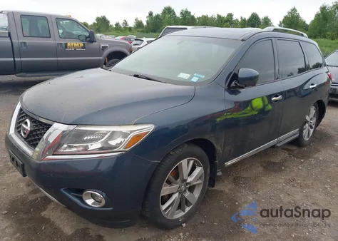 2013 Nissan Pathfinder Platinum из США, поврежденный, VIN 5N1AR2MM1DC690487